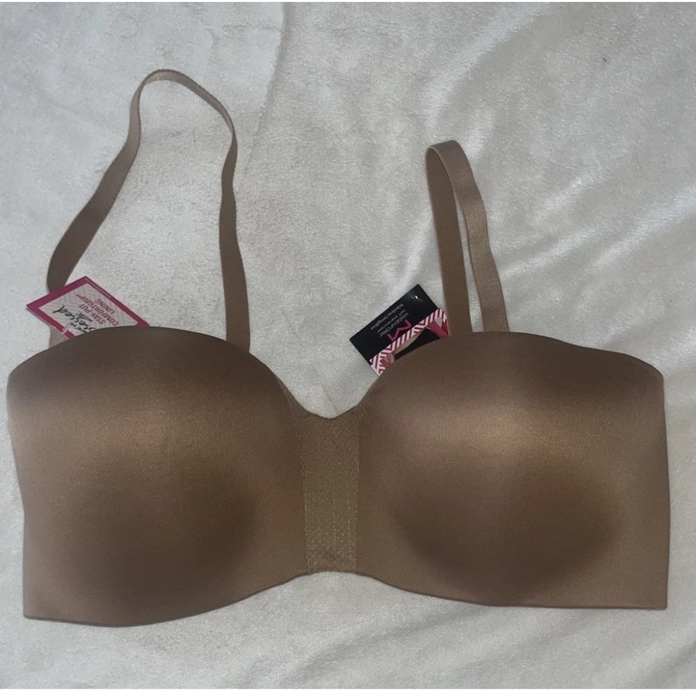 🤎 Maidenform Strapless Multiway Bra 38DD Nude Convertible Wireless NWT 🤎